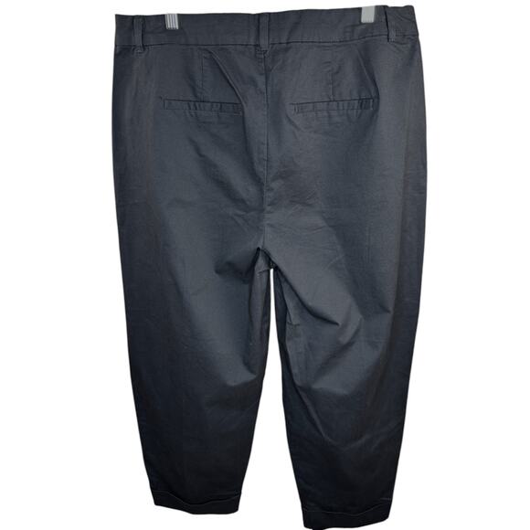 Vera Moda Womens XL "32 Black Barrel Pants Rolled Cuffs NWT Business Casual - Picture 4 of 13